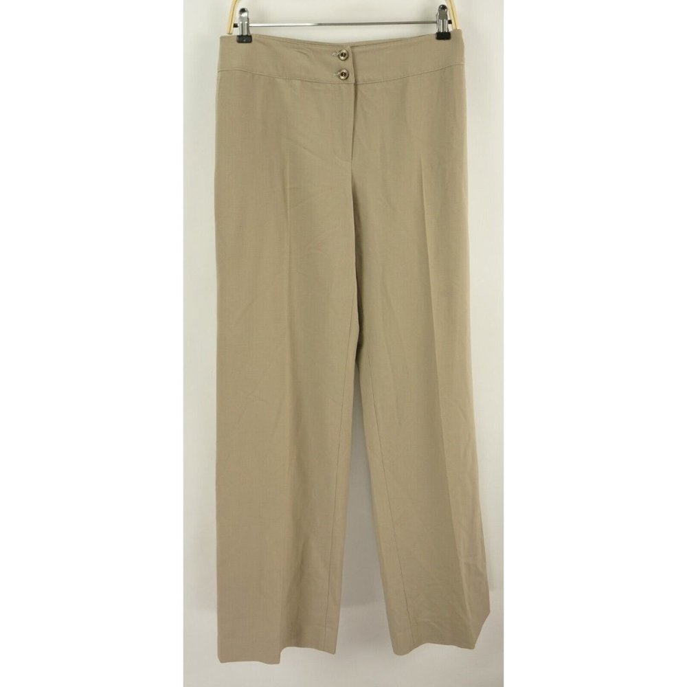Armani Collezioni Tan Wide Leg Pants